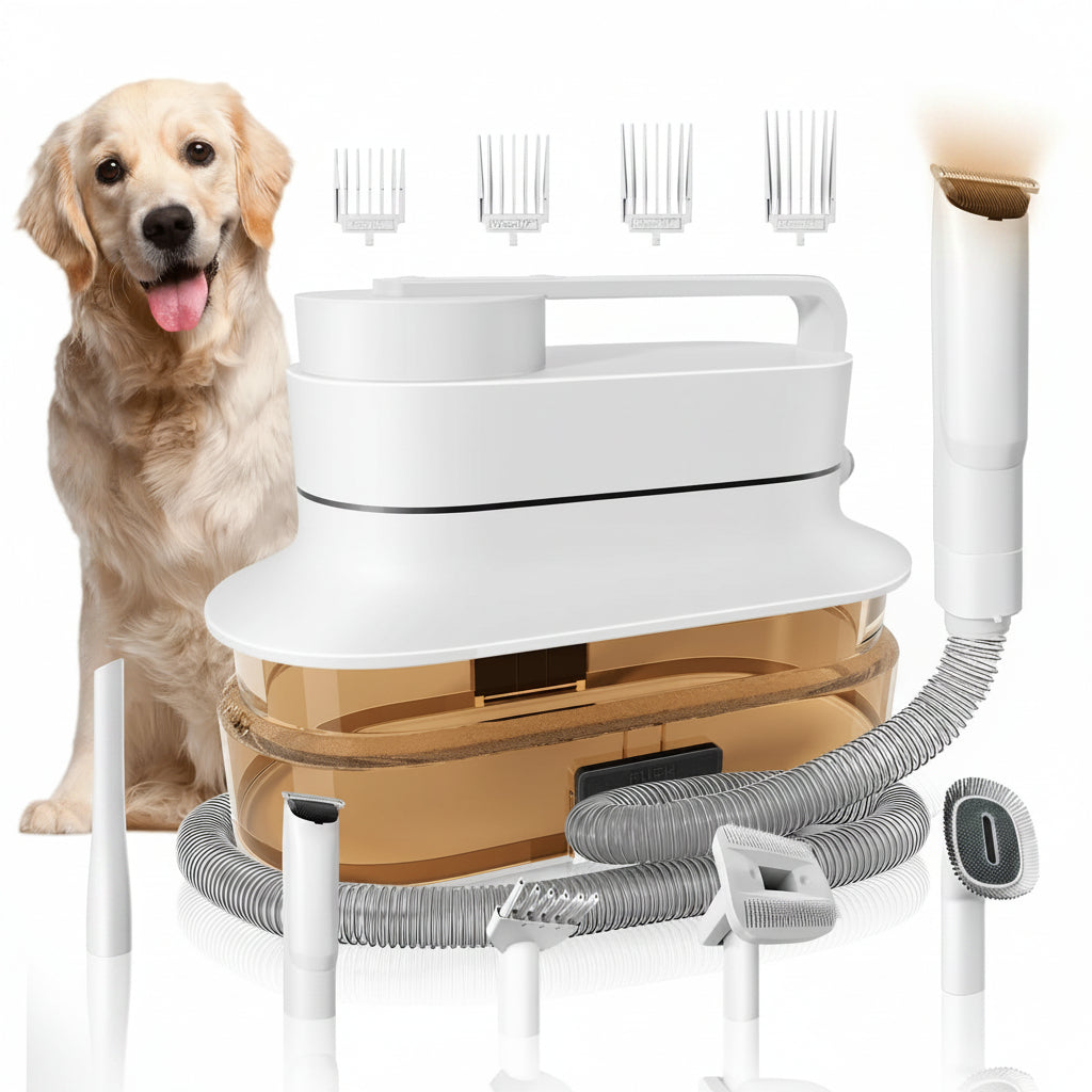Pet Grooming Vacuum Kit — 6-in-1 At-Home Dog &amp; Cat Grooming System